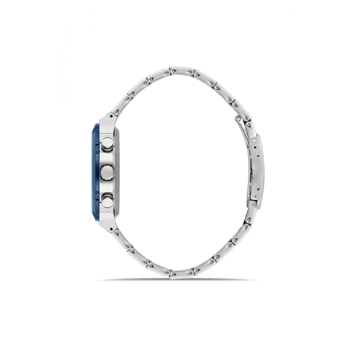 Ferro Gümüş Çelik Kordon Erkek Kol Saati FM11568AWT-L3 Fonksiyonları Aktif 3 ATM Su Geçirmez