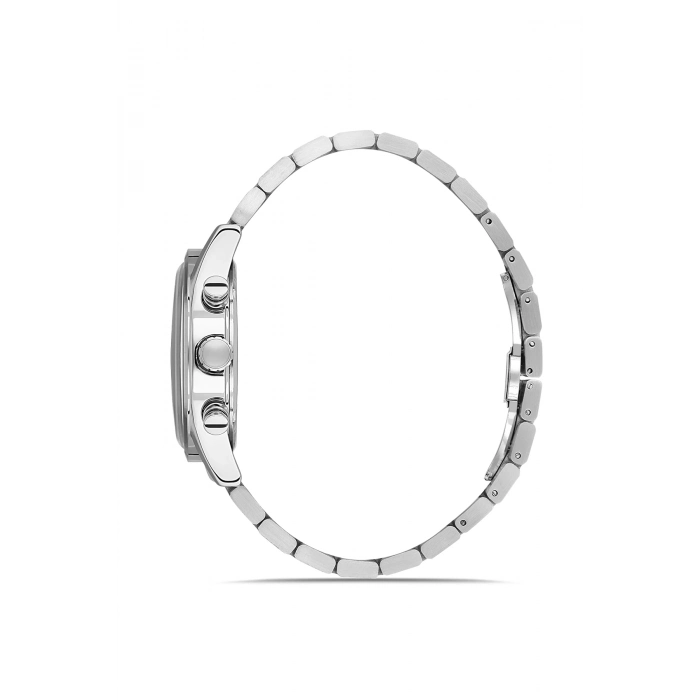 Ferro Gümüş Çelik Kordon Erkek Kol Saati FM11588AWT-A2 Fonksiyonları Aktif 3 ATM Su Geçirmez