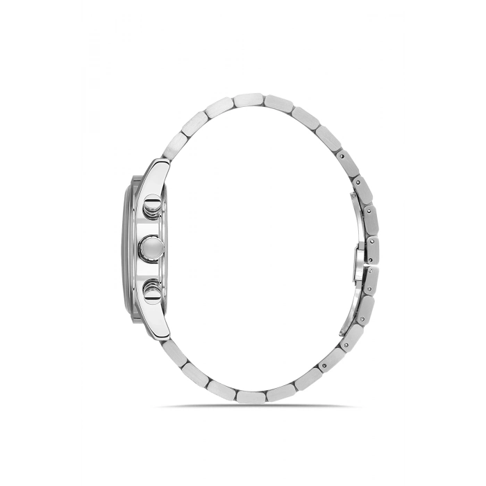 Ferro Gümüş Çelik Kordon Erkek Kol Saati FM11588AWT-A6 Fonksiyonları Aktif 3 ATM Su Geçirmez