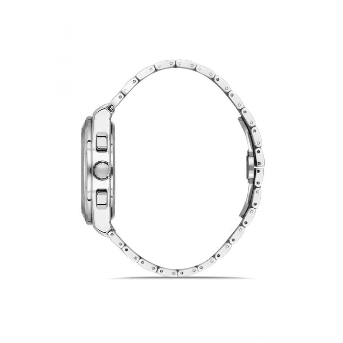 Ferro Gümüş Çelik Kordon Erkek Kol Saati FM11594AWT-A6 Fonksiyonları Aktif 3 ATM Su Geçirmez