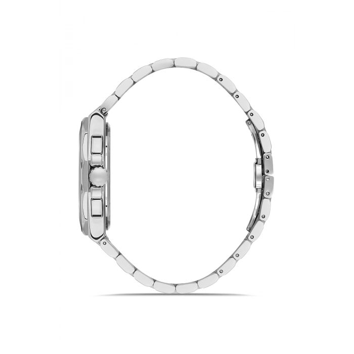 Ferro Gümüş Çelik Kordon Erkek Kol Saati FM11650A-A Fonksiyonları Aktif 3 ATM Su Geçirmez