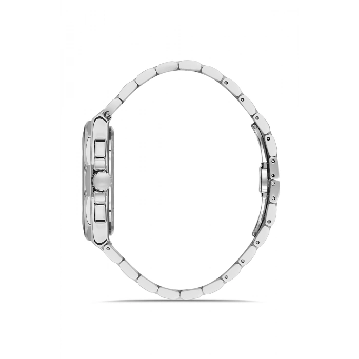 Ferro Gümüş Çelik Kordon Erkek Kol Saati FM11650A-A2 Fonksiyonları Aktif 3 ATM Su Geçirmez