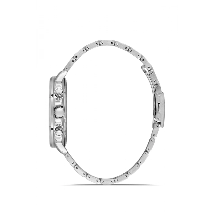 Ferro Gümüş Çelik Kordon Erkek Kol Saati FM11652A-A15 Fonksiyonları Aktif 3 ATM Su Geçirmez