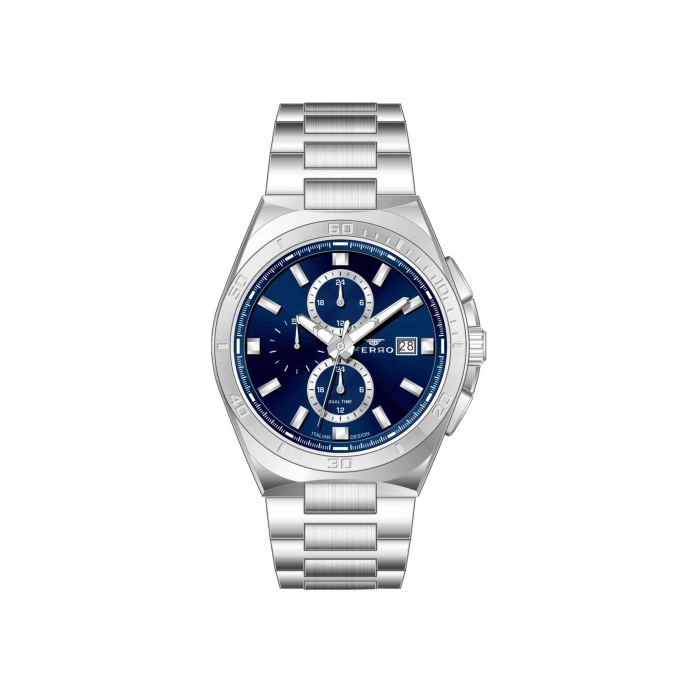 Ferro Gümüş Çelik Kordon Erkek Kol Saati FM11782AWT-A3 Tüm Fonksiyonları Aktif 3 ATM Su Geçirmez