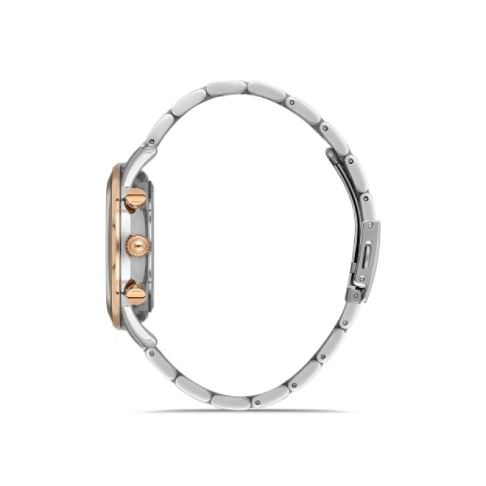 Ferro Gümüş Çelik Kordon Erkek Kol Saati FM31039A-E3 Tüm Fonksiyonları Aktif 3 ATM Su Geçirmez