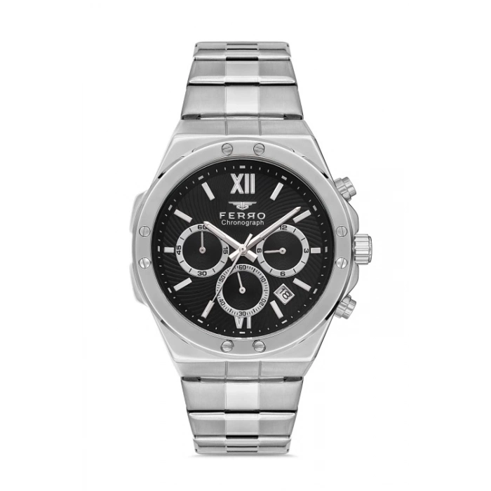 Ferro Gümüş Çelik kordon Erkek Kol Saati FM31356A-A2