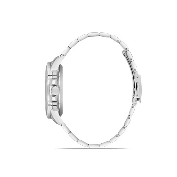 Ferro Gümüş Çelik Kordon Erkek Kol Saati FM31441A-A6 Tüm Fonksiyonlar Aktif 3 ATM Su Geçirmez