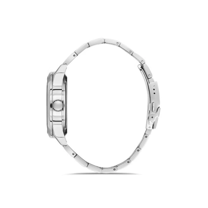 Ferro Gümüş Çelik Kordon Erkek Kol Saati FM40106A-A2 Tüm Fonksiyonlar Aktif 3 ATM Su Geçirmez