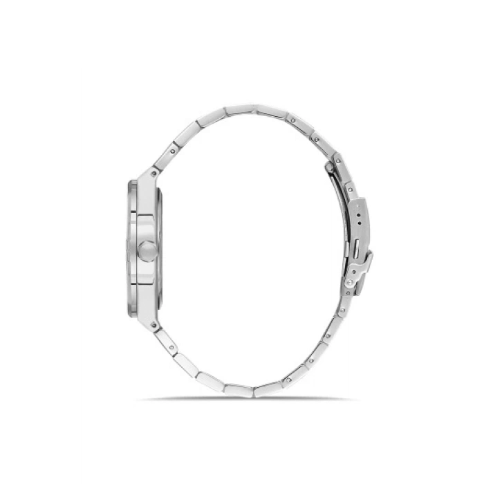 Ferro Gümüş Çelik Kordon Erkek Kol Saati FM40122A-A4 Tüm Fonksiyonlar Aktif 3 ATM Su Geçirmez