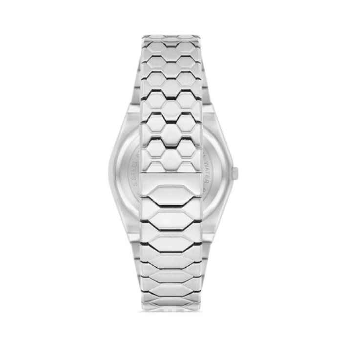 Ferro Gümüş Çelik Kordon Erkek Kol Saati FM40133A-A6 Tüm Fonksiyonlar Aktif 3 ATM Su Geçirmez