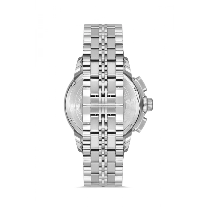 Ferro Gümüş Çelik Kordon Erkek Kol Saati FM40135A-A3 Tüm Fonksiyonlar Aktif 3 ATM Su Geçirmez