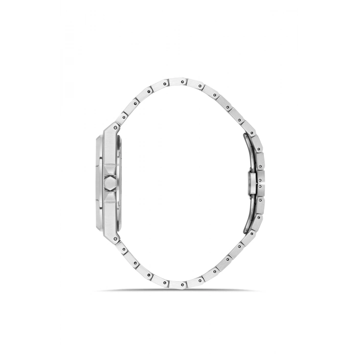 Ferro Gümüş Çelik Kordon Erkek Kol Saati FM40136A-A Tüm Fonksiyonlar Aktif 3 ATM Su Geçirmez