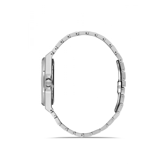 Ferro Gümüş Çelik Kordon Erkek Kol Saati FM40136A-A2 Tüm Fonksiyonlar Aktif 3 ATM Su Geçirmez