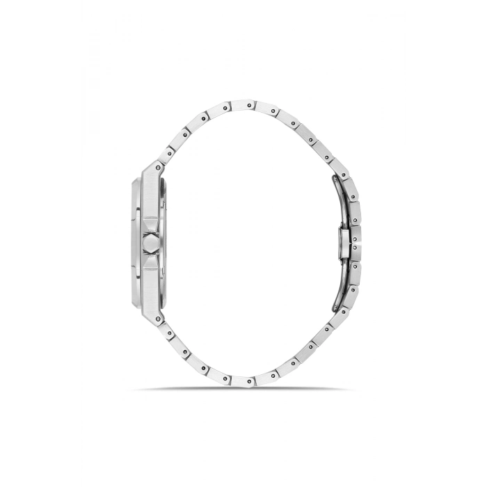 Ferro Gümüş Çelik Kordon Erkek Kol Saati FM40136A-A3 Tüm Fonksiyonlar Aktif 3 ATM Su Geçirmez