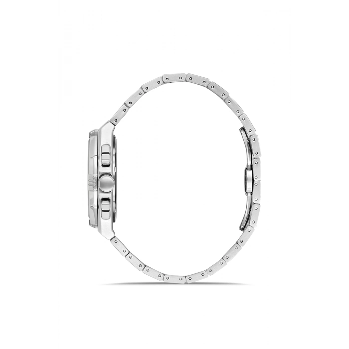 Ferro Gümüş Çelik Kordon Erkek Kol Saati FM40137A-A3 Tüm Fonksiyonlar Aktif 3 ATM Su Geçirmez