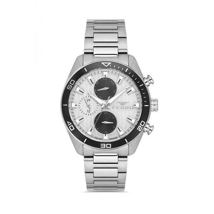Ferro Gümüş Çelik Kordon Erkek Kol Saati FM40138A-A