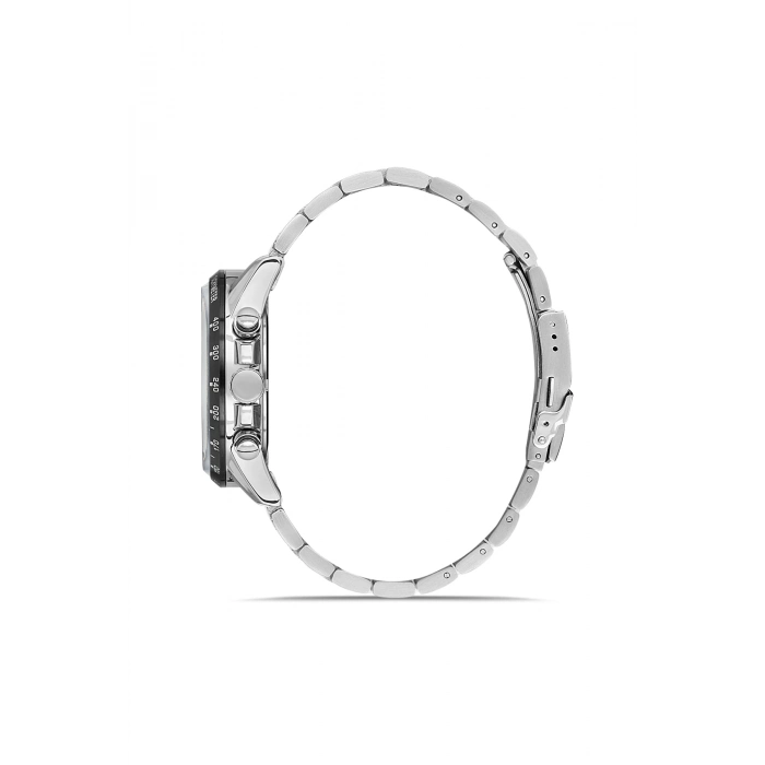 Ferro Gümüş Çelik Kordon Erkek Kol Saati FM40139A-A2 Tüm Fonksiyonlar Aktif 3 ATM Su Geçirmez