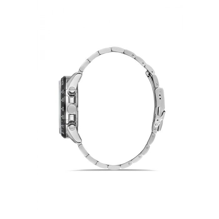 Ferro Gümüş Çelik Kordon Erkek Kol Saati FM40139A-J Tüm Fonksiyonlar Aktif 3 ATM Su Geçirmez