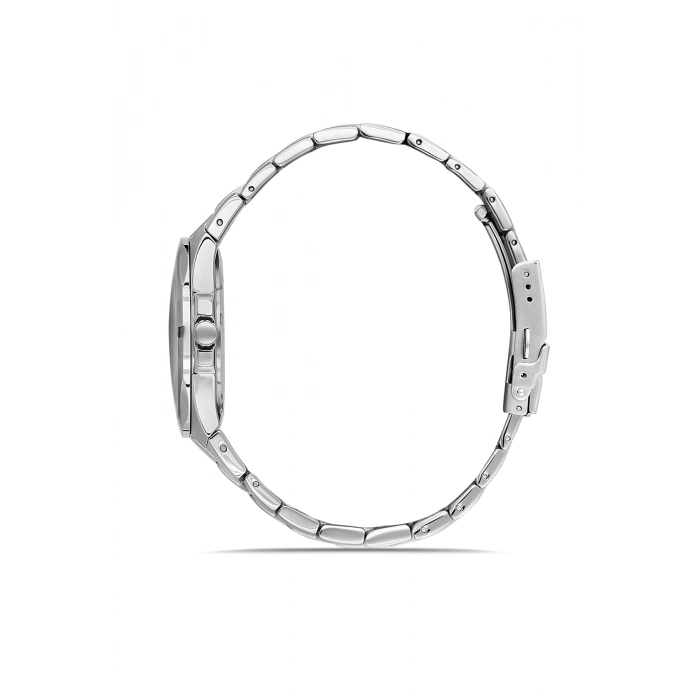 Ferro Gümüş Çelik Kordon Erkek Kol Saati FM40143A-A3 Tüm Fonksiyonlar Aktif 3 ATM Su Geçirmez