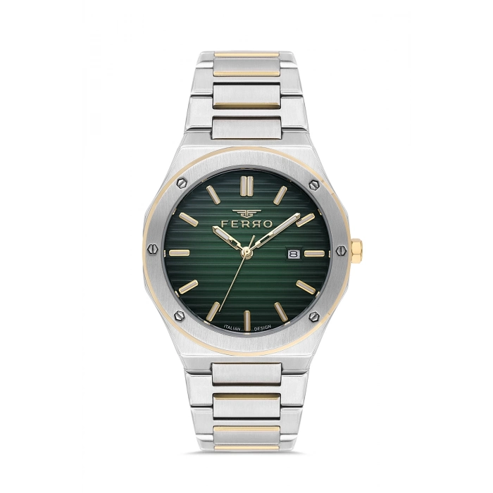 Ferro Gümüş Çelik Kordon Erkek Kol Saati FM40147A-D6