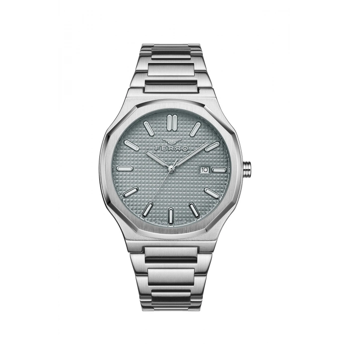 Ferro Gümüş Çelik Kordon Erkek Kol Saati FM40151A-A4