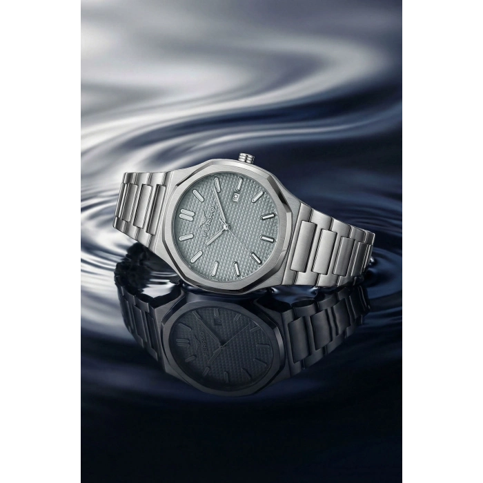 Ferro Gümüş Çelik Kordon Erkek Kol Saati FM40151A-A4