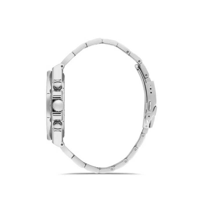 Ferro Gumus Celik Kordon Erkek Kol Saati FM41110A-A6 Tüm Fonksiyonlar Aktif 3 ATM Su Geçirmez