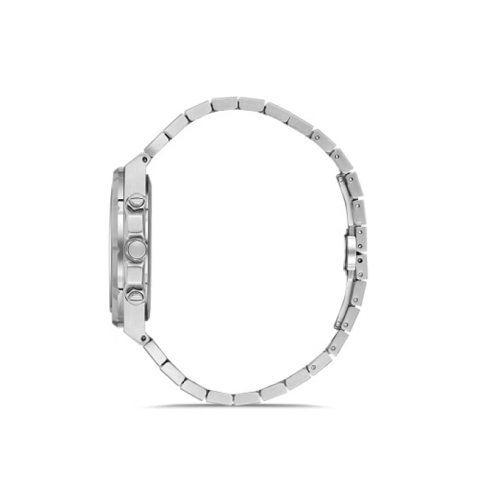 Ferro Gümüş Çelik Kordon Erkek Kol Saati FM43002A-A3 Tüm Fonksiyonlar Aktif 3 ATM Su Geçirmez