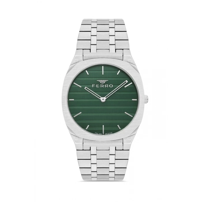 Ferro Gümüş Çelik Kordon Erkek Kol Saati FM43004A-A6