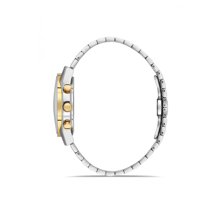 Ferro Gümüş Çelik Kordon Erkek Kol Saati FM43011A-D3 Tüm Fonksiyonlar Aktif 3 ATM Su Geçirmez