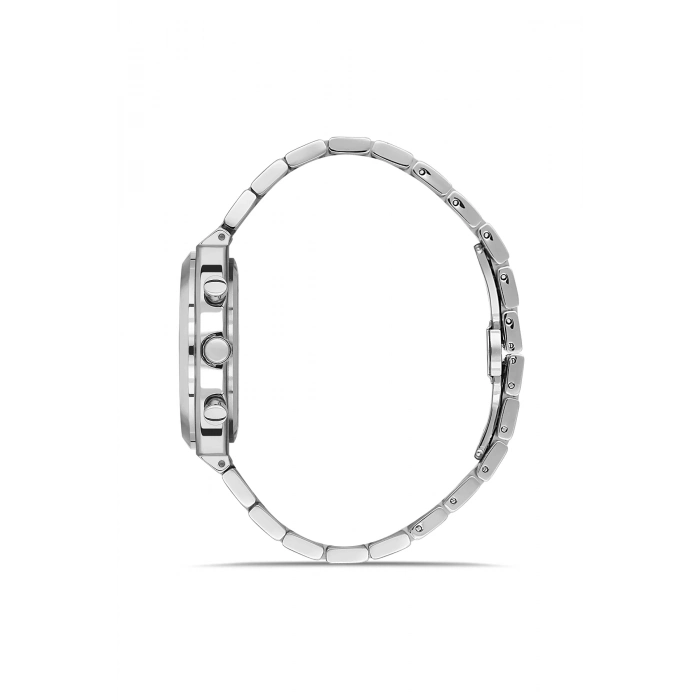 Ferro Gümüş Çelik Kordon Erkek Kol Saati FM43022A-A15 Tüm Fonksiyonlar Aktif 3ATM Su Geçirmez