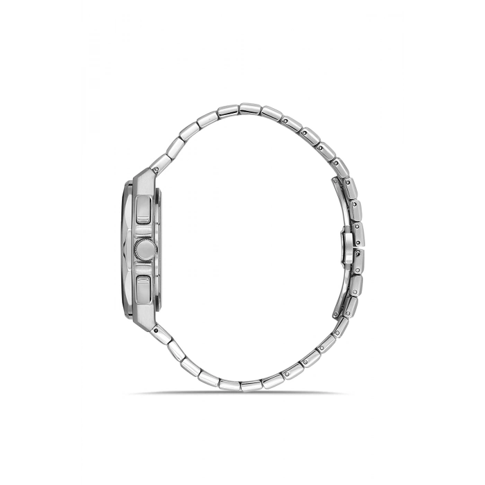 Ferro Gümüş Çelik Kordon Erkek Kol Saati FM43024A-A3 Tüm Fonksiyonlar Aktif 3ATM Su Geçirmez