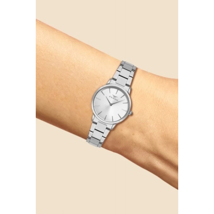 Ferro Gümüş Çelik Kordon Kadın Kol Saati F1928A-1025-A