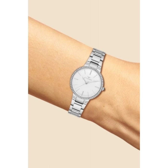 Ferro Gümüş Çelik Kordon Kadın Kol Saati F21093A-A