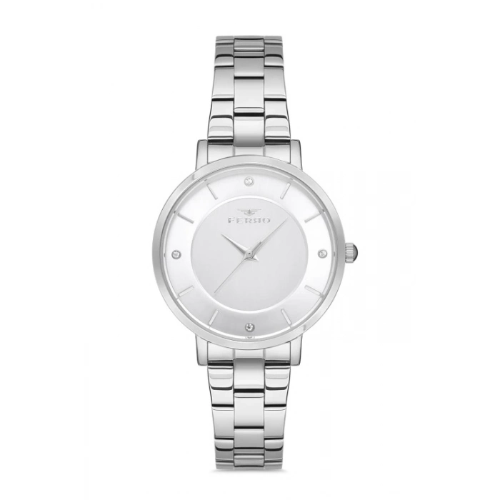 Ferro Gümüş Çelik Kordon Kadın Kol Saati F21099A-A