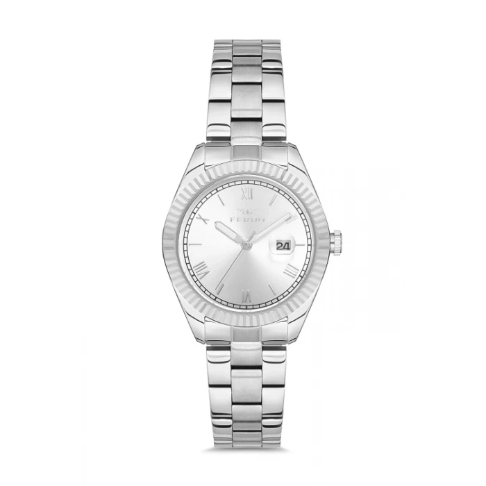 Ferro Gümüş Çelik Kordon Kadın Kol Saati F21127A-A Su Geçirmez 2 Yıl Garantili Hediye Paketli