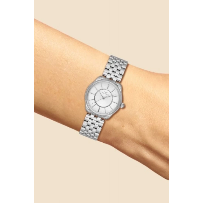 Ferro Gümüş Çelik Kordon Kadın Kol Saati F21152A-A Su Geçirmez 2 Yıl Garantili HediyePaketli