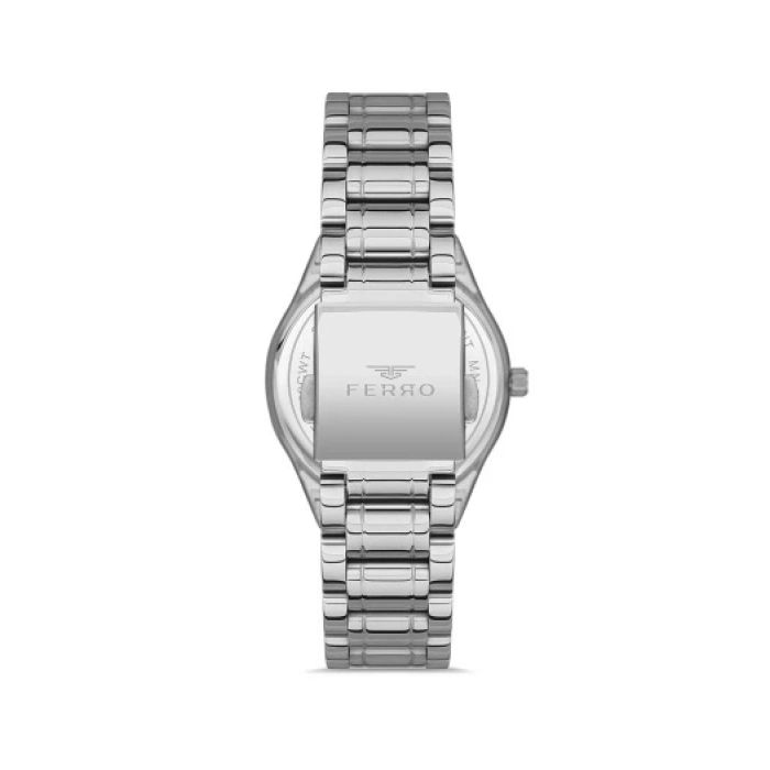 Ferro Silver Steel Strap Womens Wristwatch FL21262A-A