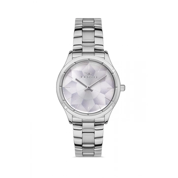Ferro Silver Steel Strap Womens Wristwatch FL21330A-A