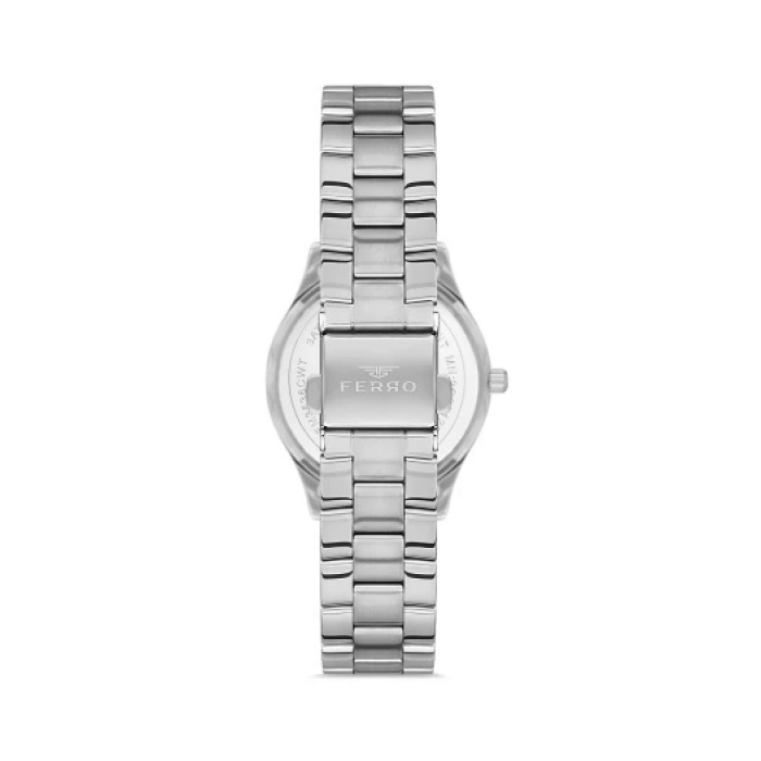 Ferro Silver Steel Strap Womens Wristwatch FL21330A-A