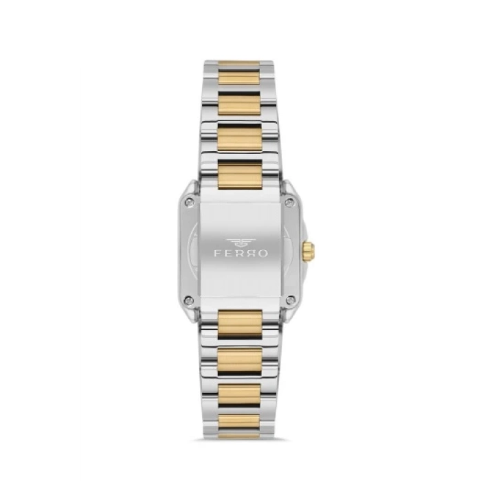 Ferro Gümüş Çelik Kordon Kadın Kol Saati FL21513A-D6 3ATM Su Geçirmez 2 Yıl Garantili HediyePaketli