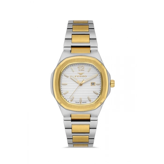 Ferro Gümüş Çelik Kordon Kadın Kol Saati FL21515A-D 3 ATM Su Geçirmez 2 Yıl Garantili HediyePaketli