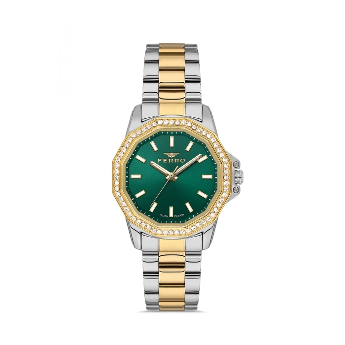 Ferro Gümüş Çelik Kordon Kadın Kol Saati FL21540AWT-D6 3ATM Su Geçirmez 2 Yıl Garantili HediyePaket