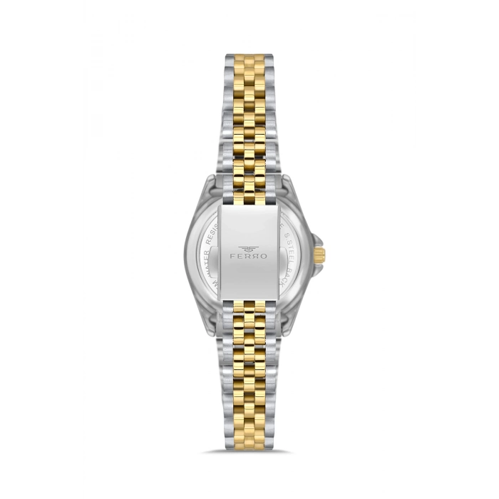 Ferro Gümüş Çelik Kordon Kadın Kol Saati FL21542AWT-D 3ATM Su Geçirmez 2 Yıl Garantili HediyePaketli