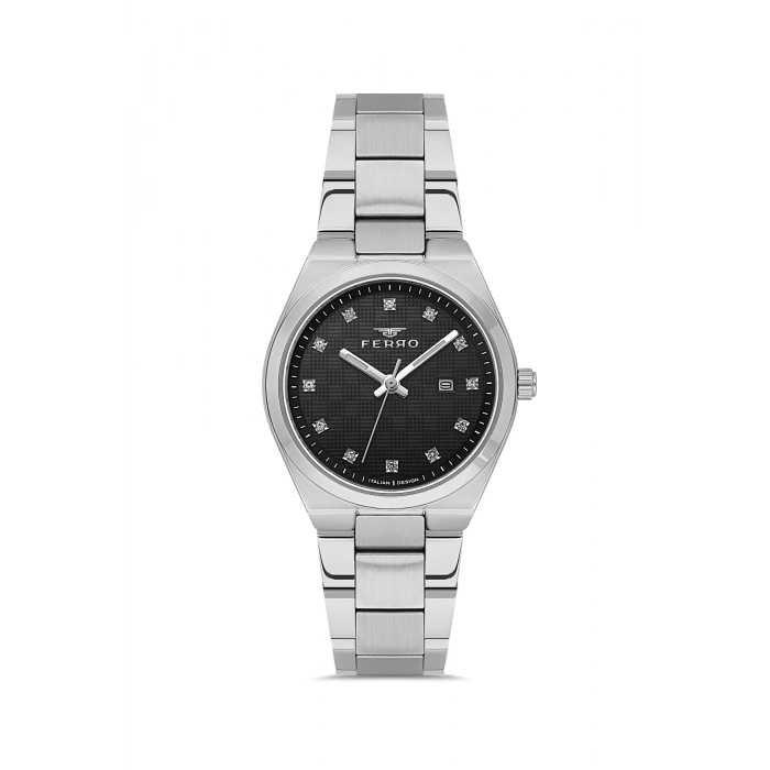 Ferro Gümüş Çelik Kordon Kadın Kol Saati FL21631AWT-A2 3ATM Su Geçirmez 2 Yıl Garantili HediyePaket