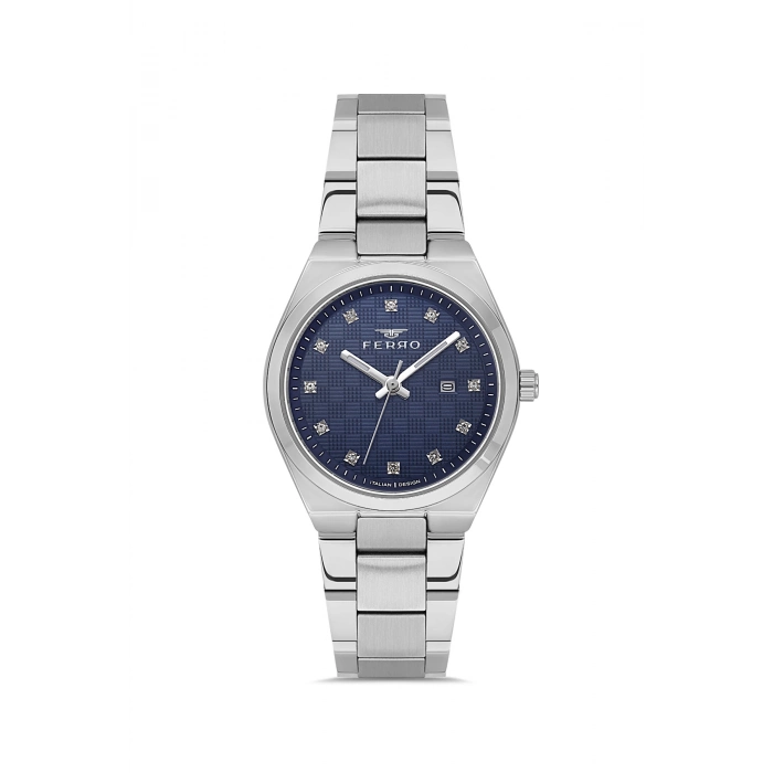 Ferro Gümüş Çelik Kordon Kadın Kol Saati FL21631AWT-A3 3ATM Su Geçirmez 2 Yıl Garantili HediyePaket