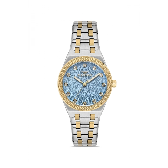 Ferro Gümüş Çelik Kordon Kadın Kol Saati FL40146A-D3 3ATM Su Geçirmez 2 Yıl Garantili HediyePaketli