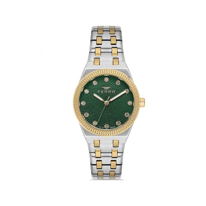 Ferro Gümüş Çelik Kordon Kadın Kol Saati FL40146A-D6 3ATM Su Geçirmez 2 Yıl Garantili HediyePaketli