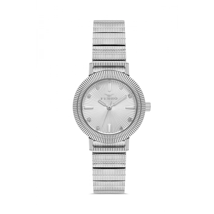 Ferro Gümüş Çelik Kordon Kadın Kol Saati FL40149A-A 3ATM Su Geçirmez 2 Yıl Garantili HediyePaketli