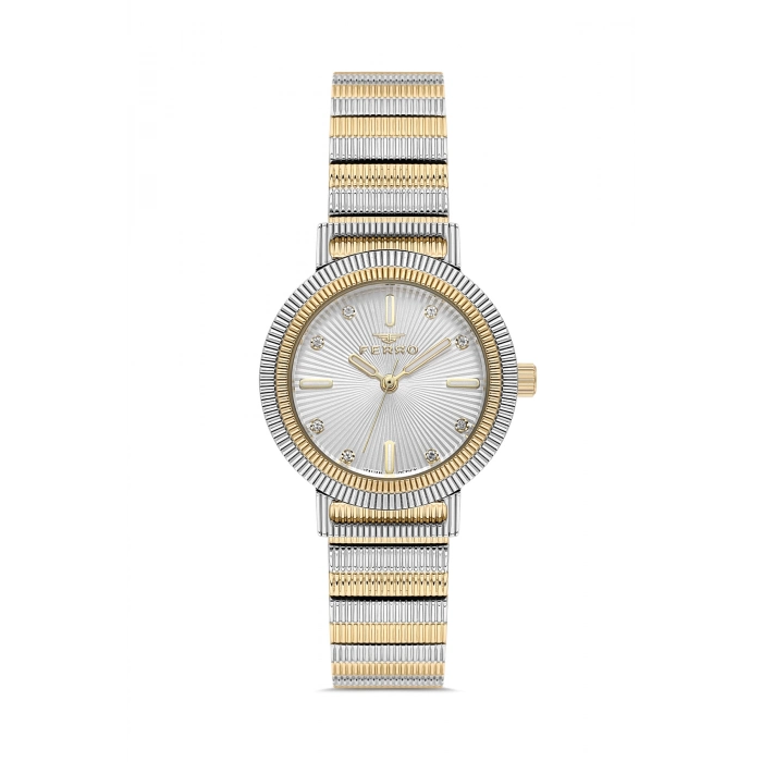 Ferro Gümüş Çelik Kordon Kadın Kol Saati FL40149A-D 3ATM Su Geçirmez 2 Yıl Garantili HediyePaketli